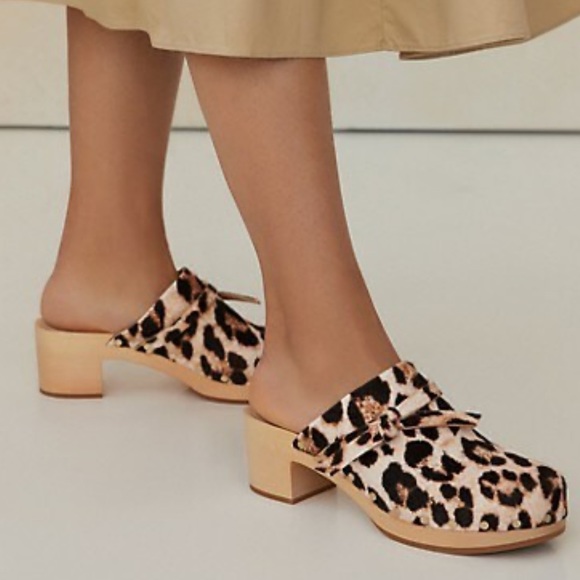 Loeffler Randall Ponyhair Animal Print Mules clogs slides Item#: R0750R - Picture 4 of 4